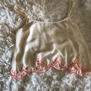 Cream x Corral Crop Top